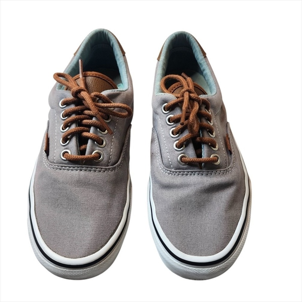 Vans Era Shoes Men's Size 7 Women 8.5 Gray Canvas Lace Up Casual Sneaker Padded